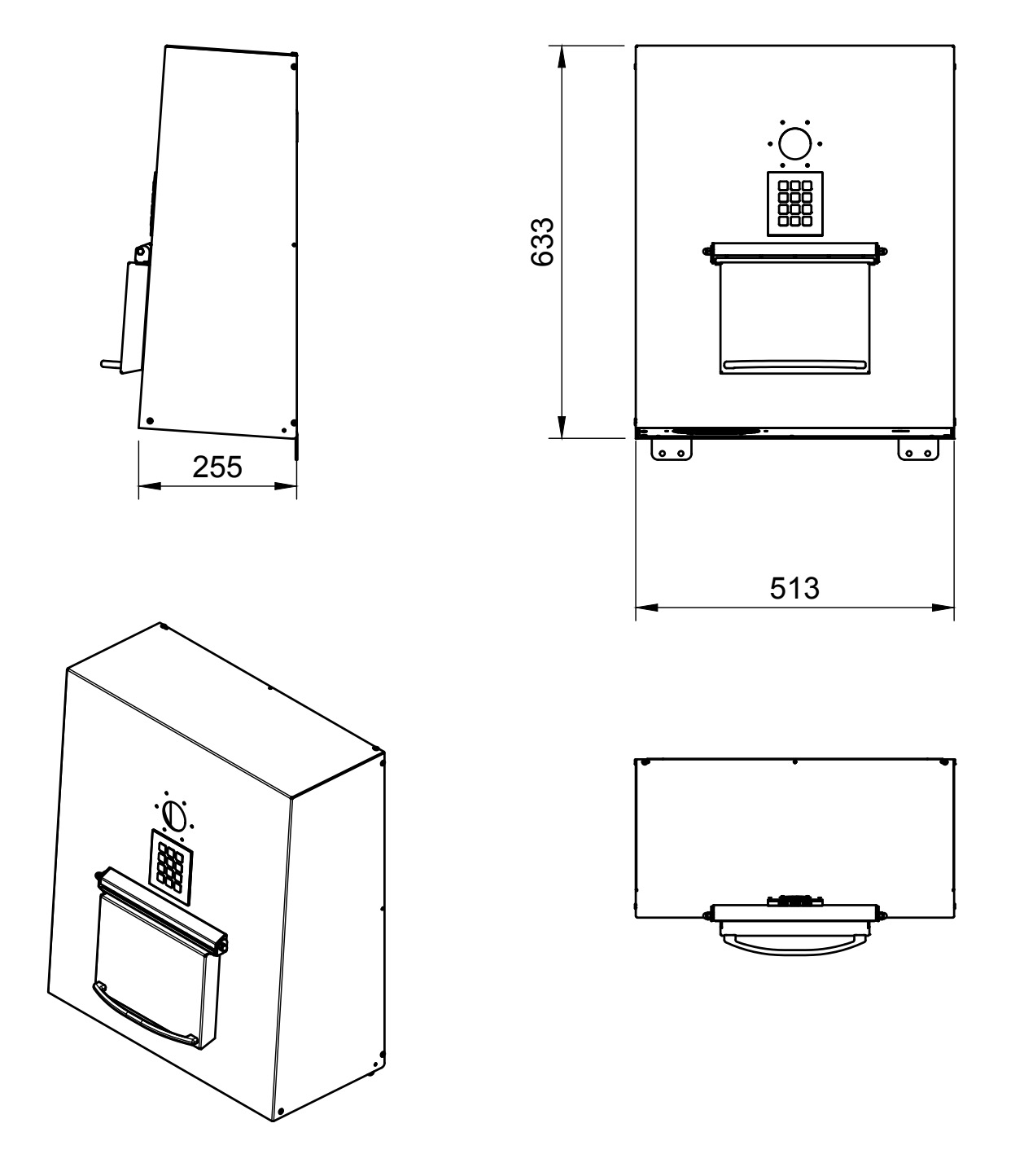 LivionKey30 Outdoor Laitteen Mitat - Kaavio