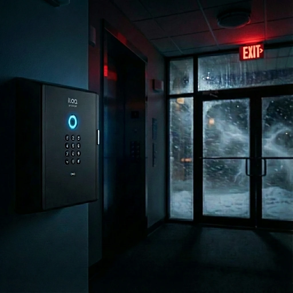 LivionKey automat operating on battery backup during power outage